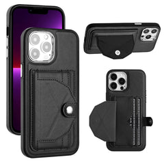 Shockproof Leather Phone Case with Card Holder, For iPhone 13 Pro Max, For iPhone 12 / 12 Pro, For iPhone 12 Pro Max, For iPhone 11, For iPhone 11 Pro