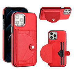 Shockproof Leather Phone Case with Card Holder, For iPhone 13 Pro Max, For iPhone 12 / 12 Pro, For iPhone 12 Pro Max, For iPhone 11, For iPhone 11 Pro