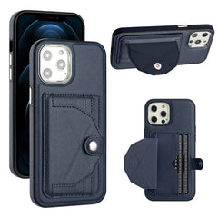 Shockproof Leather Phone Case with Card Holder, For iPhone 13 Pro Max, For iPhone 12 / 12 Pro, For iPhone 12 Pro Max, For iPhone 11, For iPhone 11 Pro