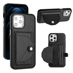 Shockproof Leather Phone Case with Card Holder, For iPhone 13 Pro Max, For iPhone 12 / 12 Pro, For iPhone 12 Pro Max, For iPhone 11, For iPhone 11 Pro