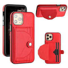 Shockproof Leather Phone Case with Card Holder, For iPhone 13 Pro Max, For iPhone 12 / 12 Pro, For iPhone 12 Pro Max, For iPhone 11, For iPhone 11 Pro