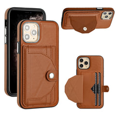 Shockproof Leather Phone Case with Card Holder, For iPhone 13 Pro Max, For iPhone 12 / 12 Pro, For iPhone 12 Pro Max, For iPhone 11, For iPhone 11 Pro