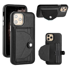 Shockproof Leather Phone Case with Card Holder, For iPhone 13 Pro Max, For iPhone 12 / 12 Pro, For iPhone 12 Pro Max, For iPhone 11, For iPhone 11 Pro