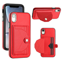 Shockproof Leather Phone Case with Card Holder, For iPhone 11 Pro Max, For iPhone XS Max, For iPhone XR, For iPhone X / XS, For iPhone SE 2022/SE 2020/6/7/8