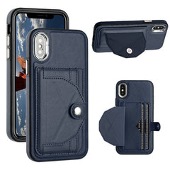 Shockproof Leather Phone Case with Card Holder, For iPhone 11 Pro Max, For iPhone XS Max, For iPhone XR, For iPhone X / XS, For iPhone SE 2022/SE 2020/6/7/8