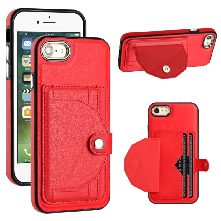 Shockproof Leather Phone Case with Card Holder, For iPhone XS Max, For iPhone XR, For iPhone X / XS, For iPhone SE 2022/SE 2020/6/7/8