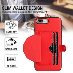 Shockproof Leather Phone Case with Card Holder, For iPhone 6 Plus/7 Plus/8 Plus