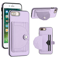 Shockproof Leather Phone Case with Card Holder, For iPhone 6 Plus/7 Plus/8 Plus