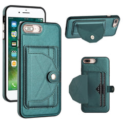 Shockproof Leather Phone Case with Card Holder, For iPhone 6 Plus/7 Plus/8 Plus