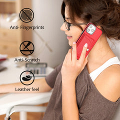 Shockproof Leather Phone Case with Card Holder, For iPhone 15 Pro Max, For iPhone 14, For iPhone 15 Pro, For iPhone 14 Plus, For iPhone 14 Pro