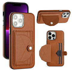 Shockproof Leather Phone Case with Card Holder, For iPhone 15 Pro Max, For iPhone 14, For iPhone 15 Pro, For iPhone 14 Plus, For iPhone 14 Pro