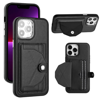 Shockproof Leather Phone Case with Card Holder, For iPhone 15 Pro Max, For iPhone 14, For iPhone 14 Plus, For iPhone 15 Pro
