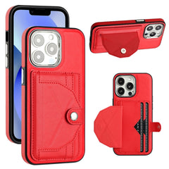 Shockproof Leather Phone Case with Card Holder, For iPhone 15 Pro Max, For iPhone 14, For iPhone 15 Pro, For iPhone 14 Plus, For iPhone 14 Pro