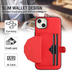 Shockproof Leather Phone Case with Card Holder, For iPhone 15 Plus, For iPhone 15, For iPhone 14 Pro Max, For iPhone 13, For iPhone 13 Pro