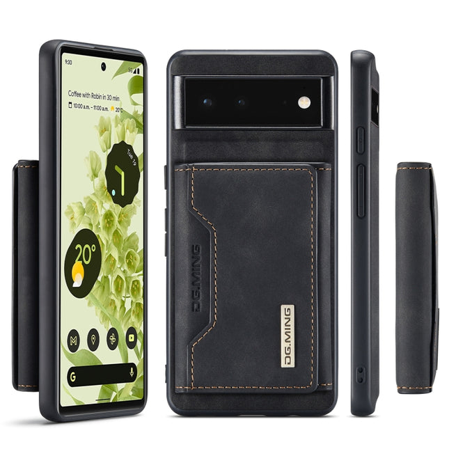 DG.MING M2 Series 3-Fold Multi Card Bag + Magnetic Phone Case, For Google Pixel 6