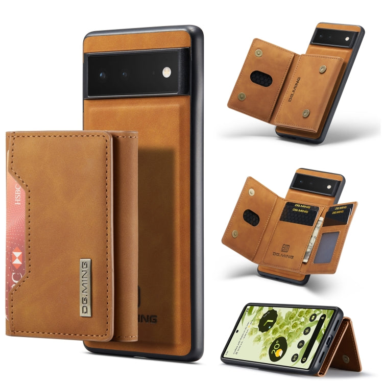 DG.MING M2 Series 3-Fold Multi Card Bag + Magnetic Phone Case, For Google Pixel 7A, For Google Pixel 6