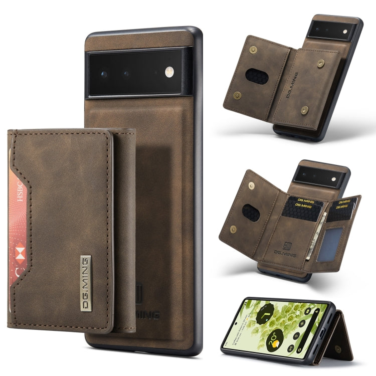 DG.MING M2 Series 3-Fold Multi Card Bag + Magnetic Phone Case, For Google Pixel 7A, For Google Pixel 6