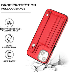 Stoßfeste Leder-Telefonhülle mit Handschlaufe, für iPhone 15 Pro Max, für iPhone 14, für iPhone 14 Plus, für iPhone 15 Pro, für iPhone 15 Plus