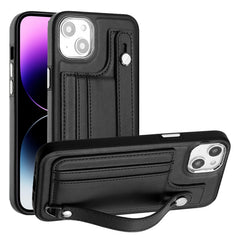 Stoßfeste Leder-Telefonhülle mit Handschlaufe, für iPhone 15 Pro Max, für iPhone 14, für iPhone 14 Plus, für iPhone 15 Pro, für iPhone 15 Plus