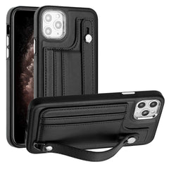 Shockproof Leather Phone Case with Wrist Strap, For iPhone 11 Pro Max, For iPhone XS Max, For iPhone XR, For iPhone X / XS, For iPhone SE 2022/SE 2020/6/7/8