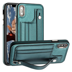 Shockproof Leather Phone Case with Wrist Strap, For iPhone 11 Pro Max, For iPhone XS Max, For iPhone XR, For iPhone X / XS, For iPhone SE 2022/SE 2020/6/7/8