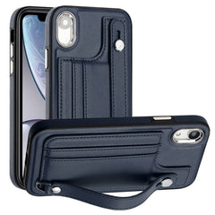 Shockproof Leather Phone Case with Wrist Strap, For iPhone 11 Pro Max, For iPhone XS Max, For iPhone XR, For iPhone X / XS, For iPhone SE 2022/SE 2020/6/7/8