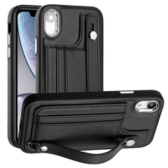 Shockproof Leather Phone Case with Wrist Strap, For iPhone 11 Pro Max, For iPhone XS Max, For iPhone XR, For iPhone X / XS, For iPhone SE 2022/SE 2020/6/7/8