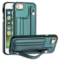 Shockproof Leather Phone Case with Wrist Strap, For iPhone 11 Pro Max, For iPhone XS Max, For iPhone XR, For iPhone X / XS, For iPhone SE 2022/SE 2020/6/7/8