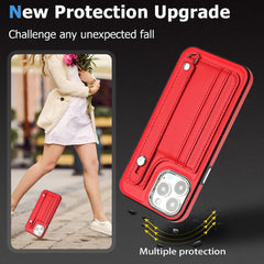Stoßfeste Leder-Telefonhülle mit Handschlaufe, für iPhone 15 Pro Max, für iPhone 14, für iPhone 14 Plus, für iPhone 15 Pro, für iPhone 15 Plus