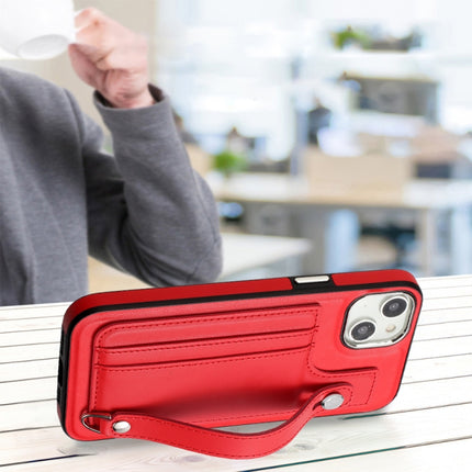 Shockproof Leather Phone Case with Wrist Strap, For iPhone 15 Plus, For iPhone 14 Pro, For iPhone 15, For iPhone 14 Pro Max