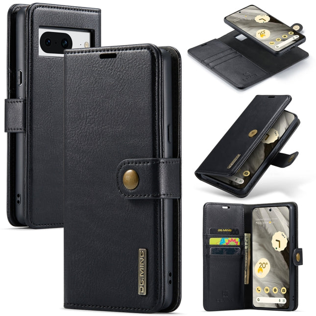 DG.MING Crazy Horse Texture Detachable Magnetic Leather Phone Case, For Google Pixel 8, For Google Pixel 7a