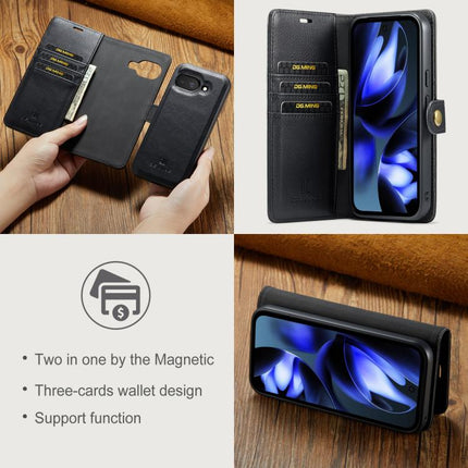 DG.MING Crazy Horse Texture Detachable Magnetic Leather Phone Case, For Google Pixel 9a, For Google Pixel 8A, For Google Pixel 8 Pro, For Google Pixel 8