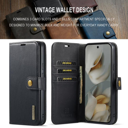 DG.MING Crazy Horse Texture Detachable Magnetic Leather Phone Case, For Google Pixel 10 Pro XL, For Google Pixel 10 / 10 Pro, For Google Pixel 9a, For Google Pixel 8a