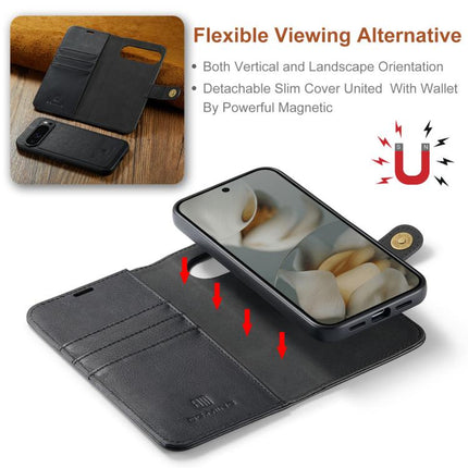 DG.MING Crazy Horse Texture Detachable Magnetic Leather Phone Case, For Google Pixel 10 Pro XL, For Google Pixel 10 / 10 Pro, For Google Pixel 9a, For Google Pixel 8a