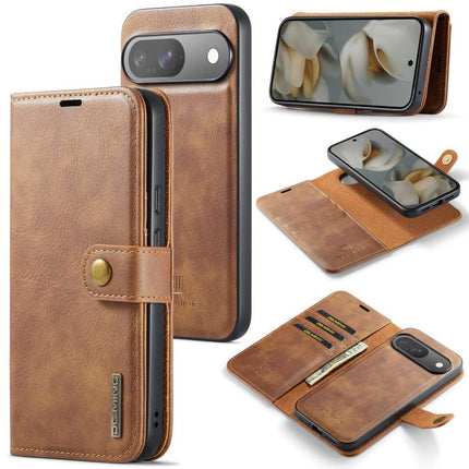 DG.MING Crazy Horse Texture Detachable Magnetic Leather Phone Case, For Google Pixel 10 Pro XL, For Google Pixel 10 / 10 Pro, For Google Pixel 9a, For Google Pixel 8a