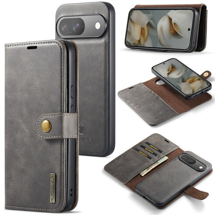 DG.MING Crazy Horse Texture Detachable Magnetic Leather Phone Case, For Google Pixel 10 Pro XL, For Google Pixel 10 / 10 Pro, For Google Pixel 9a, For Google Pixel 8a