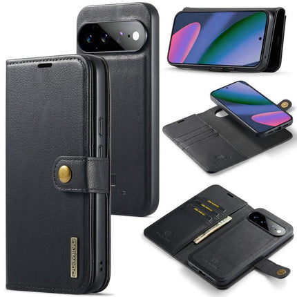 DG.MING Crazy Horse Texture Detachable Magnetic Leather Phone Case, For Google Pixel 11 Pro XL, For Google Pixel 11, For Google Pixel 11 Pro, For Google Pixel 10a