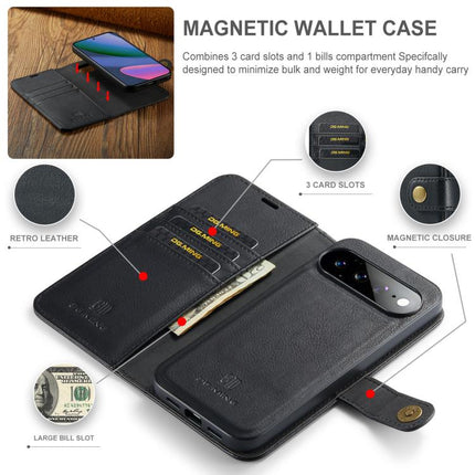 DG.MING Crazy Horse Texture Detachable Magnetic Leather Phone Case, For Google Pixel 11 Pro XL, For Google Pixel 11, For Google Pixel 11 Pro, For Google Pixel 10a