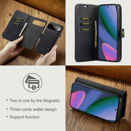 DG.MING Crazy Horse Texture Detachable Magnetic Leather Phone Case, For Google Pixel 11 Pro XL, For Google Pixel 11, For Google Pixel 11 Pro, For Google Pixel 10a