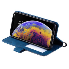 Skin Feel Splicing Horizontal Flip Leather Case with Holder & Card Slots & Wallet & Photo Frame, For iPhone XS / X, For iPhone 11, For iPhone 11 Pro, For iPhone 11 Pro Max