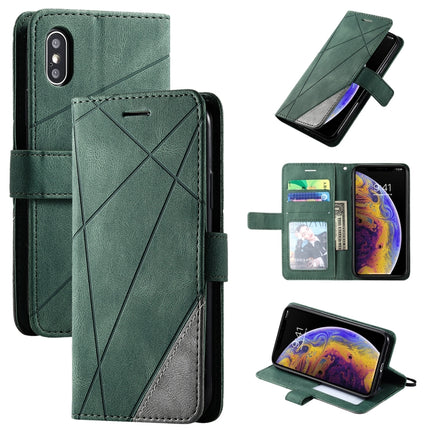 Skin Feel Splicing Horizontal Flip Leather Case with Holder & Card Slots & Wallet & Photo Frame, For iPhone XS / X, For iPhone 11, For iPhone 11 Pro, For iPhone 11 Pro Max