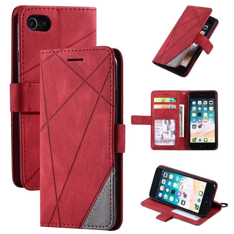 Skin Feel Splicing Horizontal Flip Leather Case with Holder & Card Slots & Wallet & Photo Frame, For iPhone SE 2022 / SE 2020 / 8 / 7, For Xiaomi Redmi Note 8, For Xiaomi Redmi Note 8 Pro