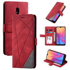 Skin Feel Splicing Horizontal Flip Leather Case with Holder & Card Slots & Wallet & Photo Frame, For iPhone 11 Pro Max, For iPhone SE 2022 / SE 2020 / 8 / 7, For Xiaomi Redmi Note 8, For Xiaomi Redmi Note 8 Pro, For Xiaomi Redmi 8A, For Xiaomi Redmi 7