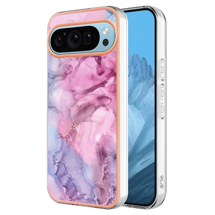 Electroplating Marble Dual-side IMD Phone Case, For Google Pixel 9 Pro XL, For Google Pixel 9 / 9 Pro, For Google Pixel 8a, For Google Pixel 8 Pro