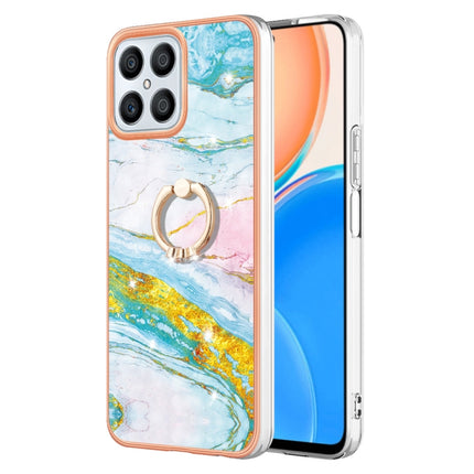 Electroplating Marble IMD TPU Phone Case with Ring Holder