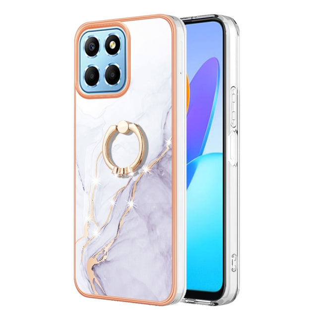 Electroplating Marble IMD TPU Phone Case with Ring Holder