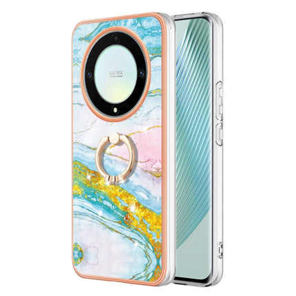 Electroplating Marble IMD TPU Phone Case with Ring Holder