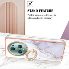 Electroplating Marble IMD TPU Phone Case with Ring Holder