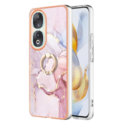 Electroplating Marble IMD TPU Phone Case with Ring Holder