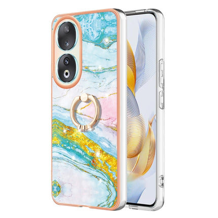 Electroplating Marble IMD TPU Phone Case with Ring Holder